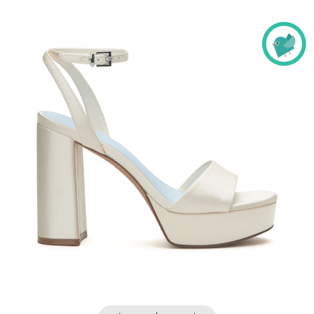 Vince Camuto Cream Block Heel Sandals - Pendry Platform - SOLD OUT ONLINE
